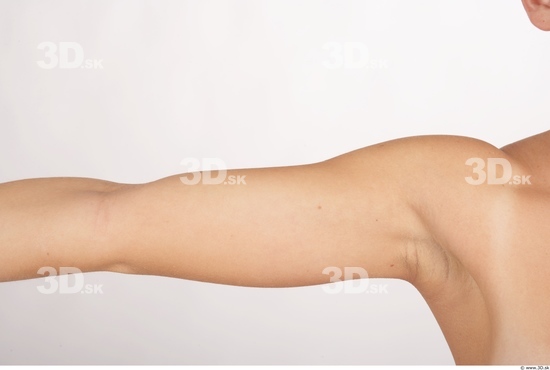 Arm Whole Body Woman Nude Slim Studio photo references