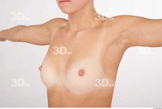 Chest Whole Body Woman Nude Slim Studio photo references