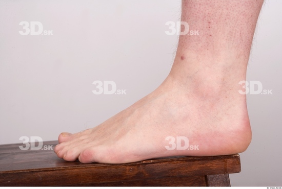 Foot Whole Body Man Nude Average Studio photo references