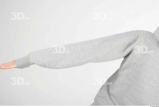 Arm Whole Body Woman Casual Sweatshirt Slim Studio photo references