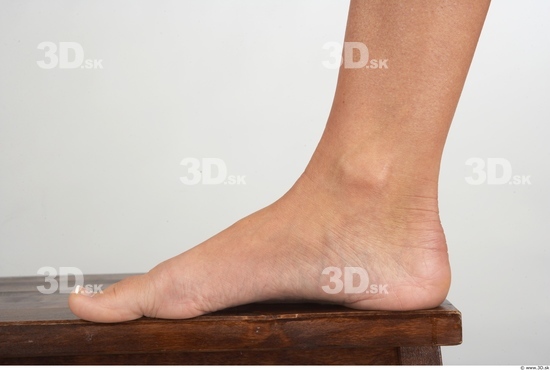 Foot Whole Body Woman Nude Slim Studio photo references