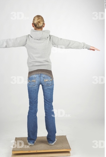 Whole Body Woman T poses Casual Slim Studio photo references