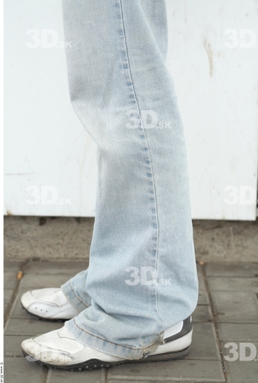 Calf Man White Casual Jeans Average