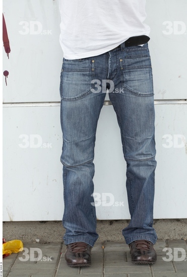 Leg Man White Casual Jeans Average