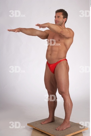 Whole Body Man Muscular Male Studio Poses