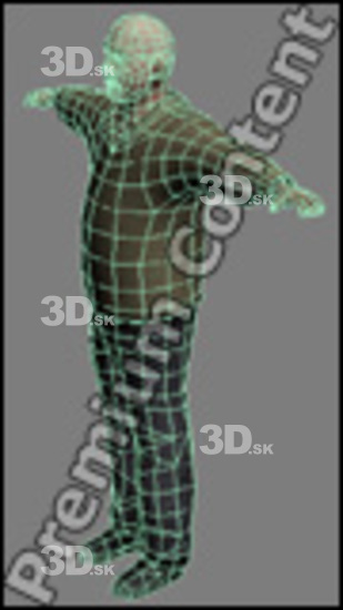 3D model White Man