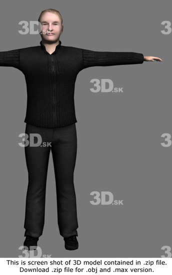 3D Model White Woman