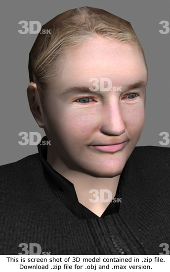 3D Model White Woman