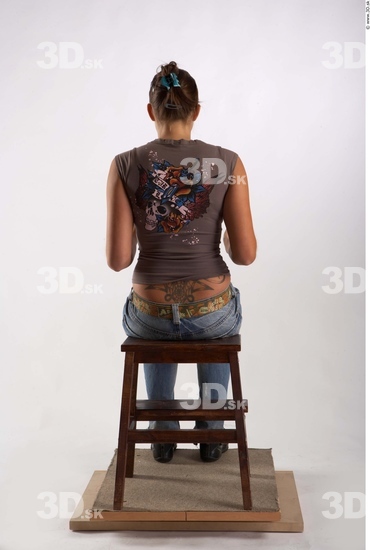 Whole Body Woman Artistic poses White Casual Average