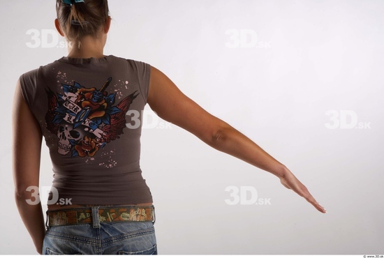 Arm Woman Animation references White Casual T shirt Average