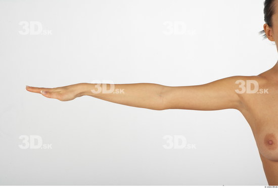 Arm Whole Body Woman Nude Average Studio photo references