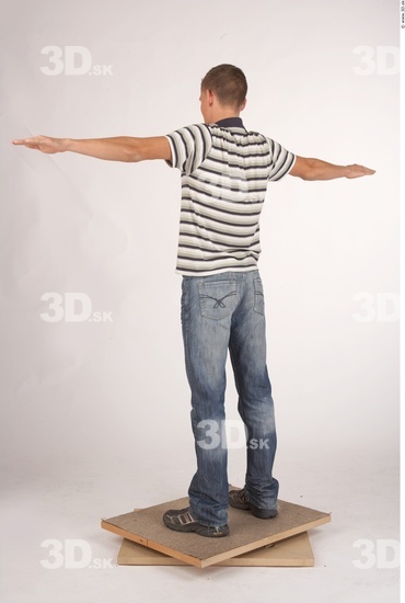 Whole Body Man T poses Casual Average Studio photo references