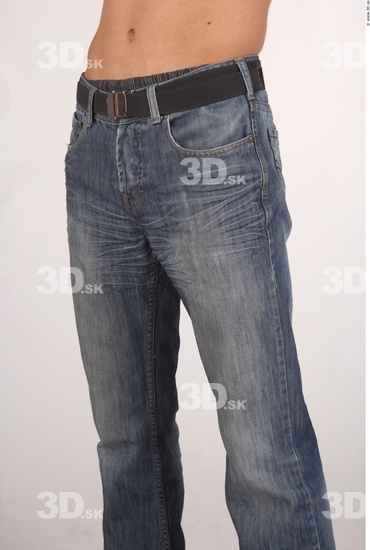 Thigh Whole Body Man Casual Jeans Average Studio photo references