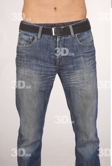 Thigh Whole Body Man Casual Jeans Average Studio photo references