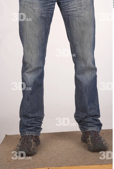 Calf Whole Body Man Casual Jeans Average Studio photo references