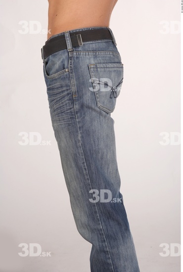 Thigh Whole Body Man Casual Jeans Average Studio photo references