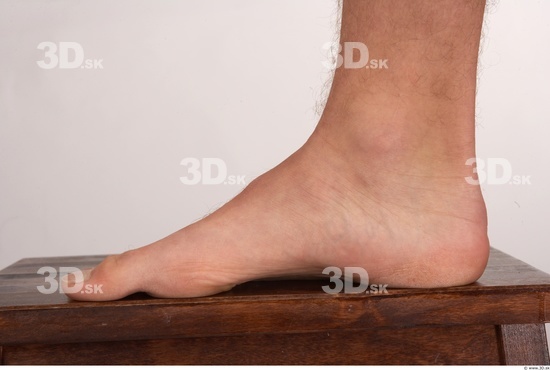 Foot Whole Body Man Nude Average Studio photo references