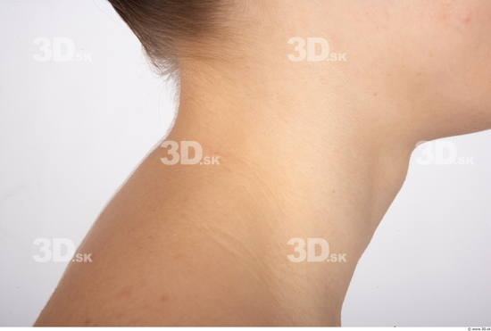 Neck Woman Nude Average Studio photo references