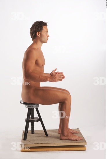 Whole Body Man Artistic poses White Nude Muscular