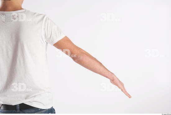 Arm Man Animation references White Casual T shirt Average