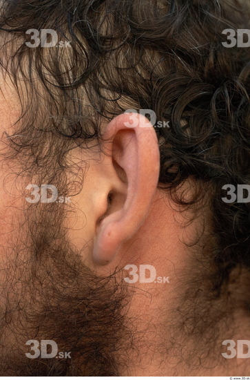 Ear Man Casual Average Bearded Street photo references