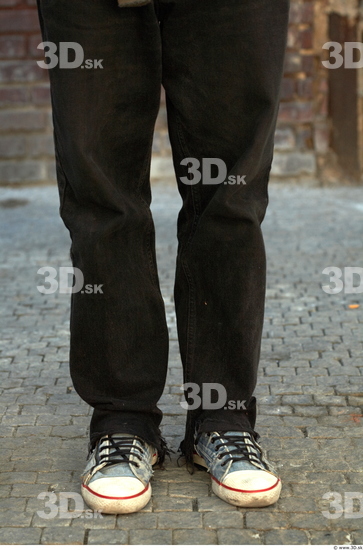 Calf Man Casual Trousers Average Bearded Street photo references