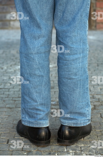 Calf Man Casual Jeans Average Street photo references