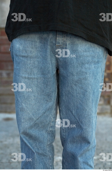 Thigh Man Casual Jeans Average Street photo references