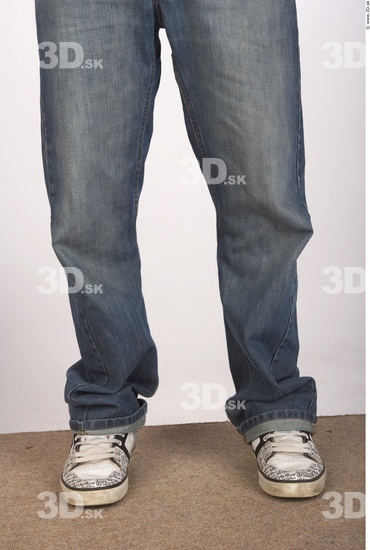 Calf Man Casual Jeans Average Studio photo references