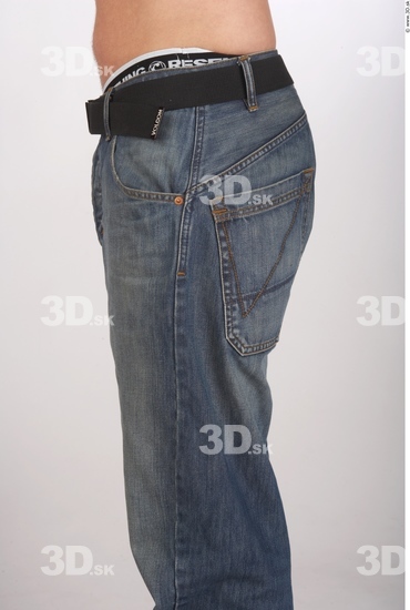 Thigh Man Casual Jeans Average Studio photo references