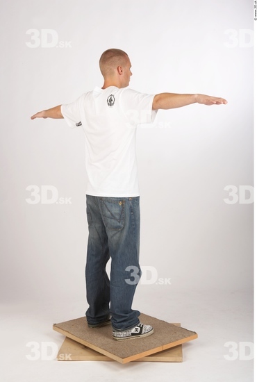 Whole Body Man T poses Casual Average Studio photo references