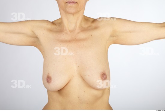 Chest Whole Body Woman Nude Average Studio photo references
