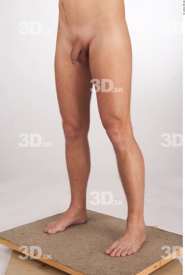 Leg Whole Body Man Animation references Nude Athletic Studio photo references