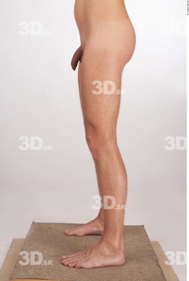 Leg Whole Body Man Animation references Nude Athletic Studio photo references