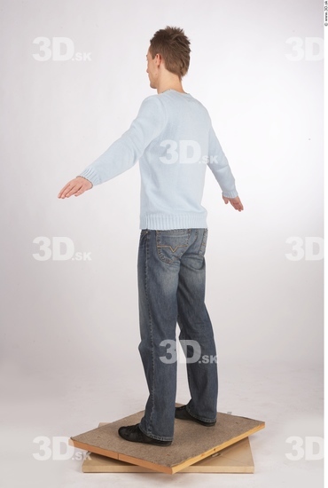 Whole Body Man Animation references Nude Casual Athletic Studio photo references