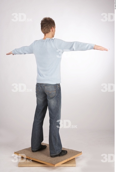 Whole Body Man Animation references T poses Nude Casual Athletic Studio photo references