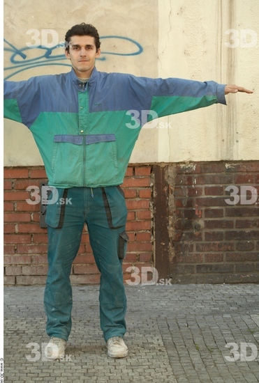 Whole Body Man T poses Average Street photo references