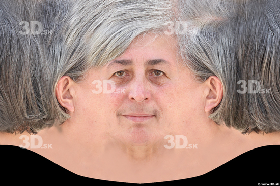 Woman White Head textures