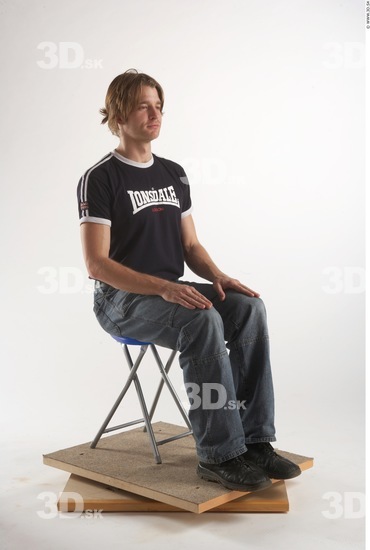 Whole Body Man Artistic poses White Casual Athletic