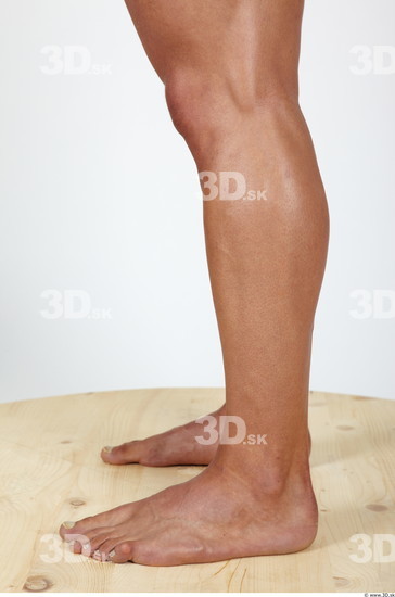Calf Man Nude Muscular Studio photo references