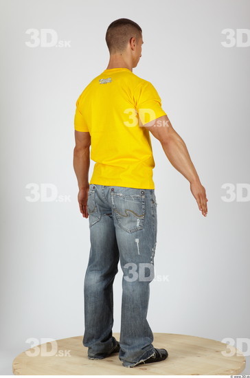 Whole Body Man Animation references Casual Muscular Studio photo references