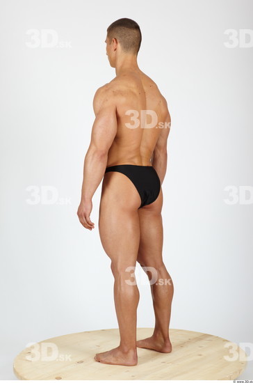 Whole Body Man Animation references Sports Swimsuit Muscular Studio photo references