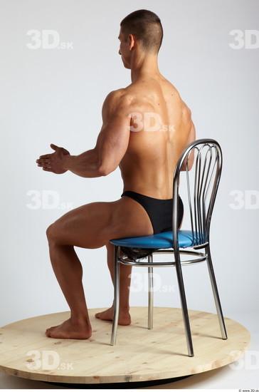 Whole Body Man Artistic poses White Sports Muscular