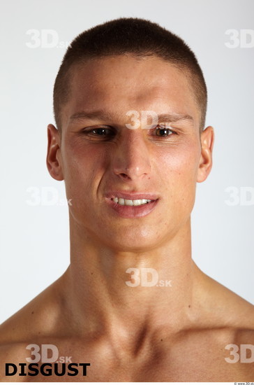 Face Emotions Man White Muscular