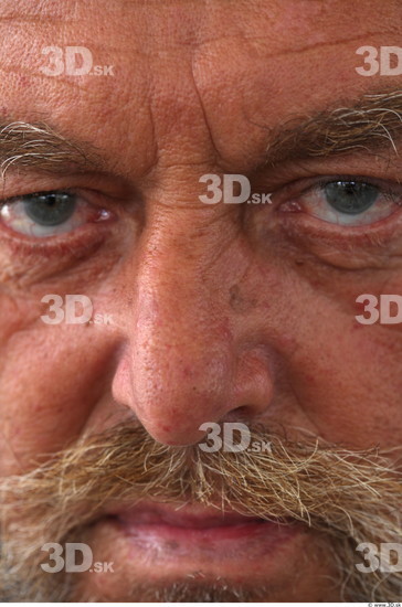 Nose Man White Overweight Bearded