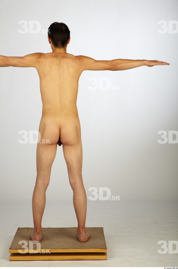 Whole Body Man Animation references T poses Asian Nude Average Studio photo references