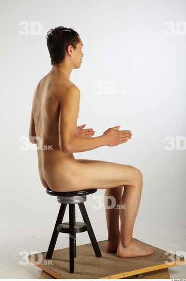 Whole Body Man Artistic poses Asian Nude Average Studio photo references