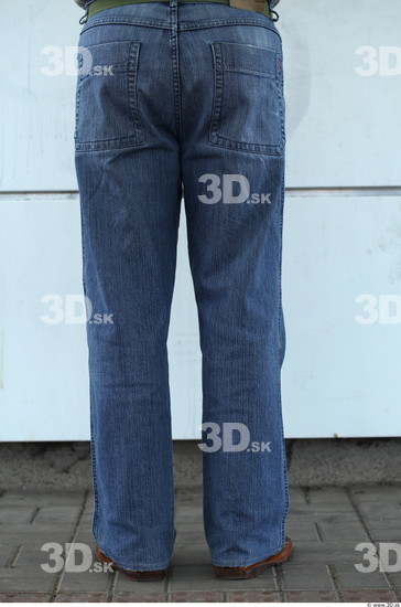 Leg Man Casual Jeans Overweight Street photo references