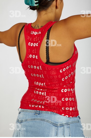 Upper Body Whole Body Woman Nude Casual Singlet Chubby Studio photo references