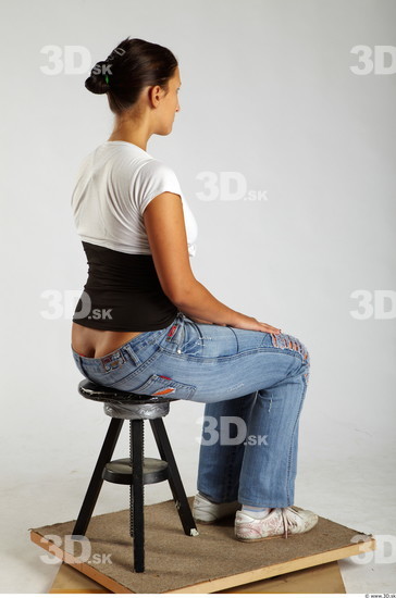 Whole Body Woman Artistic poses Casual Chubby Studio photo references